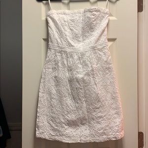 GAP Strapless Eyelet Dress